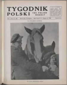 Tygodnik Polski = The Polish Weekly / Koło Pisarzy z Polski 1946, R. 4 nr 32 (189)