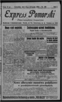Express Pomorski : pismo niezależne i bezpartyjne 1924.11.13, R. 1, nr 183