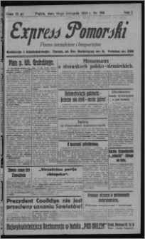 Express Pomorski : pismo niezależne i bezpartyjne 1924.11.14, R. 1, nr 184