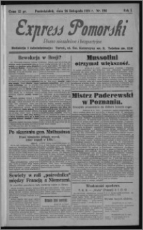 Express Pomorski : pismo niezależne i bezpartyjne 1924.11.24, R. 1, nr 194