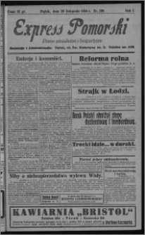 Express Pomorski : pismo niezależne i bezpartyjne 1924.11.28, R. 1, nr 198
