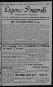 Express Pomorski : pismo niezależne i bezpartyjne 1924.11.29, R. 1, nr 199