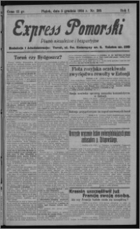 Express Pomorski : pismo niezależne i bezpartyjne 1924.12.05, R. 1, nr 205