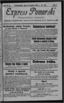 Express Pomorski : pismo niezależne i bezpartyjne 1924.12.15, R. 1, nr 214