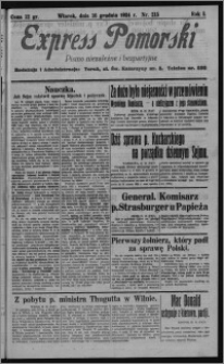 Express Pomorski : pismo niezależne i bezpartyjne 1924.12.16, R. 1, nr 215
