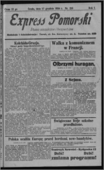 Express Pomorski : pismo niezależne i bezpartyjne 1924.12.17, R. 1, nr 216