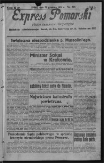 Express Pomorski : pismo niezależne i bezpartyjne 1924.12.31, R. 1, nr 228