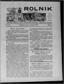 Rolnik : bezpłatny dodatek do "Głosu Wąbrzeskiego", poświęcony zagadnieniom rolniczym 1929.11.09, R. 1, nr 7
