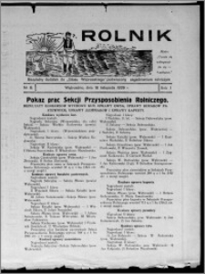 Rolnik : bezpłatny dodatek do "Głosu Wąbrzeskiego", poświęcony zagadnieniom rolniczym 1929.11.16, R. 1, nr 8