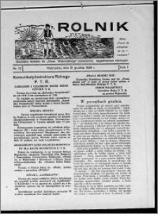 Rolnik : bezpłatny dodatek do "Głosu Wąbrzeskiego", poświęcony zagadnieniom rolniczym 1929.12.21, R. 1, nr 13