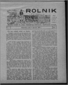 Rolnik : bezpłatny dodatek do "Głosu Wąbrzeskiego", poświęcony zagadnieniom rolniczym 1930.01.04, R. 2, nr 1