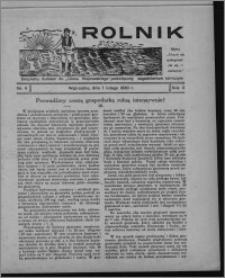 Rolnik : bezpłatny dodatek do "Głosu Wąbrzeskiego", poświęcony zagadnieniom rolniczym 1930.02.01, R. 2, nr 4