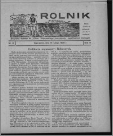 Rolnik : bezpłatny dodatek do "Głosu Wąbrzeskiego", poświęcony zagadnieniom rolniczym 1930.02.15, R. 2, nr 6