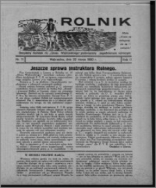 Rolnik : bezpłatny dodatek do "Głosu Wąbrzeskiego", poświęcony zagadnieniom rolniczym 1930.03.22, R. 2, nr 11