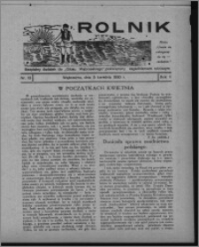 Rolnik : bezpłatny dodatek do "Głosu Wąbrzeskiego", poświęcony zagadnieniom rolniczym 1930.04.05, R. 2, nr 13
