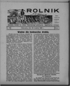 Rolnik : bezpłatny dodatek do "Głosu Wąbrzeskiego", poświęcony zagadnieniom rolniczym 1930.04.26, R. 2, nr 14