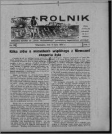 Rolnik : bezpłatny dodatek do "Głosu Wąbrzeskiego", poświęcony zagadnieniom rolniczym 1930.07.05, R. 2, nr 29