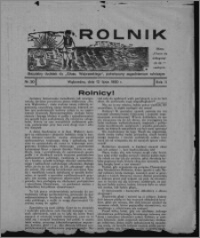 Rolnik : bezpłatny dodatek do "Głosu Wąbrzeskiego", poświęcony zagadnieniom rolniczym 1930.07.12, R. 2, nr 30