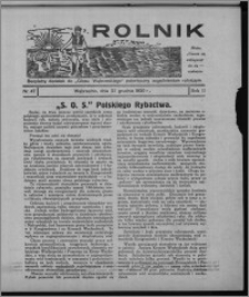 Rolnik : bezpłatny dodatek do "Głosu Wąbrzeskiego" poświęcony zagadnieniom rolniczym 1930.12.27, R. 2, nr 47