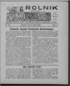 Rolnik : bezpłatny dodatek do "Głosu Wąbrzeskiego" poświęcony zagadnieniom rolniczym 1931.01.31, R. 3, nr 3