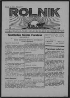 Rolnik : dodatek poświęcony sprawom rolniczym : dodatek do "Głosu Wąbrzeskiego" 1934, R. 4, nr 2