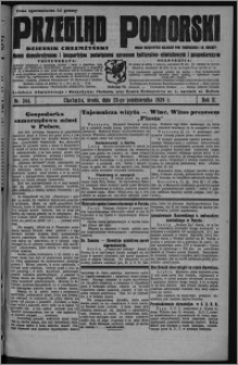 Przegląd Pomorski : dziennik chełmżyński : pismo demokratyczne i bezpartyjne poświęcone sprawom kulturalno-oświatowym i gospodarczym : organ urzędowych ogłoszeń pow. toruńskiego i m. Chełmży 1929.10.23, R. 2, nr 244