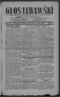 Głos Lubawski : polsko-katolicka gazeta bezpartyjna na powiat lubawski i okolice 1936.01.04, R. 3, nr 2 + Dodatek Rolniczy [nr 1]