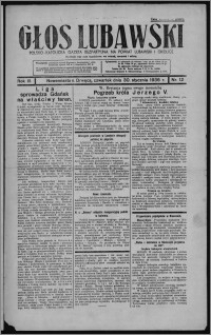 Głos Lubawski : polsko-katolicka gazeta bezpartyjna na powiat lubawski i okolice 1936.01.30, R. 3, nr 12