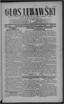 Głos Lubawski : polsko-katolicka gazeta bezpartyjna na powiat lubawski i okolice 1936.02.01, R. 3, nr 13 + Dodatek Rolniczy nr 5