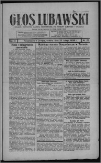 Głos Lubawski : polsko-katolicka gazeta bezpartyjna na powiat lubawski i okolice 1936.02.22, R. 3, nr 22 + Dodatek Rolniczy nr 8