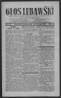 Głos Lubawski : polsko-katolicka gazeta bezpartyjna na powiat lubawski i okolice 1936.02.25, R. 3, nr 23