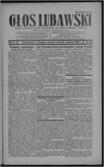 Głos Lubawski : polsko-katolicka gazeta bezpartyjna na powiat lubawski i okolice 1936.04.30, R. 3, nr 50