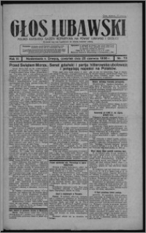 Głos Lubawski : polsko-katolicka gazeta bezpartyjna na powiat lubawski i okolice 1936.06.25, R. 3, nr 73