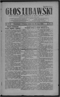 Głos Lubawski : polsko-katolicka gazeta bezpartyjna na powiat lubawski i okolice 1936.07.25, R. 3, nr 85 + Dodatek Rolniczy nr 30