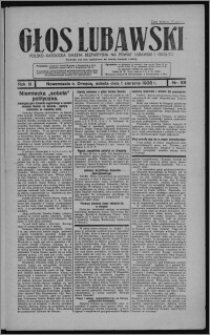 Głos Lubawski : polsko-katolicka gazeta bezpartyjna na powiat lubawski i okolice 1936.08.01, R. 3, nr 88 + Dodatek Rolniczy nr 31