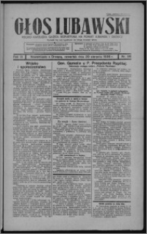 Głos Lubawski : polsko-katolicka gazeta bezpartyjna na powiat lubawski i okolice 1936.08.20, R. 3, nr 96