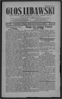 Głos Lubawski : polsko-katolicka gazeta bezpartyjna na powiat lubawski i okolice 1936.08.25, R. 3, nr 98