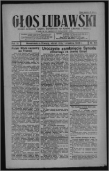 Głos Lubawski : polsko-katolicka gazeta bezpartyjna na powiat lubawski i okolice 1936.09.01, R. 3, nr 101