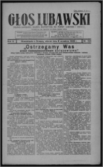 Głos Lubawski : polsko-katolicka gazeta bezpartyjna na powiat lubawski i okolice 1936.09.08, R. 3, nr 104