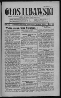 Głos Lubawski : polsko-katolicka gazeta bezpartyjna na powiat lubawski i okolice 1936.09.19, R. 3, nr 109 + Dodatek Rolniczy nr 38