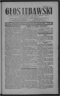 Głos Lubawski : polsko-katolicka gazeta bezpartyjna na powiat lubawski i okolice 1936.11.26, R. 3, nr 138