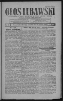 Głos Lubawski : polsko-katolicka gazeta bezpartyjna na powiat lubawski i okolice 1936.12.10, R. 3, nr 144