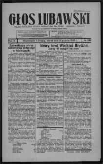 Głos Lubawski : polsko-katolicka gazeta bezpartyjna na powiat lubawski i okolice 1936.12.15, R. 3, nr 146