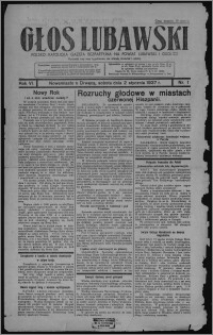 Głos Lubawski : polsko-katolicka gazeta bezpartyjna na powiat lubawski i okolice 1937.01.02, R. 6 [i.e. 4], nr 1 + Dodatek Rolniczy nr 62[!]