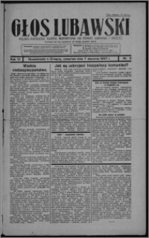 Głos Lubawski : polsko-katolicka gazeta bezpartyjna na powiat lubawski i okolice 1937.01.07, R. 6 [i.e. 4], nr 3