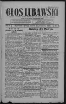 Głos Lubawski : polsko-katolicka gazeta bezpartyjna na powiat lubawski i okolice 1937.01.14, R. 6 [i.e. 4], nr 6