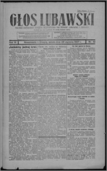 Głos Lubawski : polsko-katolicka gazeta bezpartyjna na powiat lubawski i okolice 1937.01.23, R. 6 [i.e. 4], nr 10 + Dodatek Rolniczy nr 3
