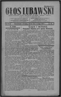 Głos Lubawski : polsko-katolicka gazeta bezpartyjna na powiat lubawski i okolice 1937.02.02, R. 6 [i.e. 4], nr 14