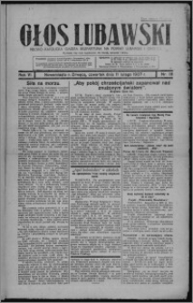 Głos Lubawski : polsko-katolicka gazeta bezpartyjna na powiat lubawski i okolice 1937.02.11, R. 6 [i.e. 4], nr 18