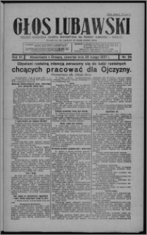 Głos Lubawski : polsko-katolicka gazeta bezpartyjna na powiat lubawski i okolice 1937.02.25, R. 6 [i.e. 4], nr 24